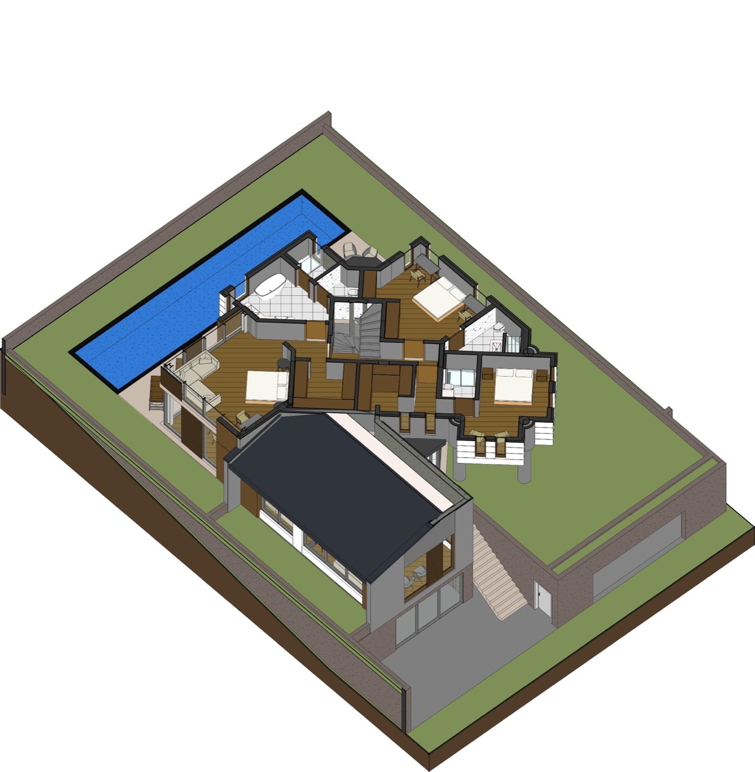 First floor section perspective